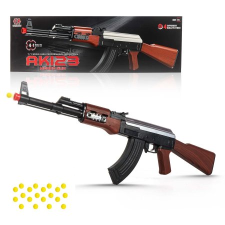 سلاح AK123 كلشن طلقات بلاستيكية تمشيط يدوي